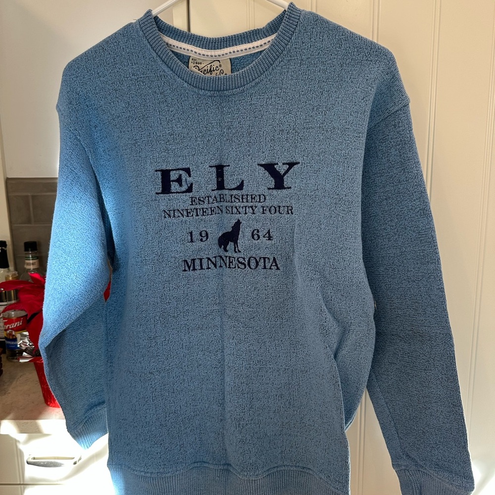 ‘Ely Minnesota’ Blue Sweatshirt